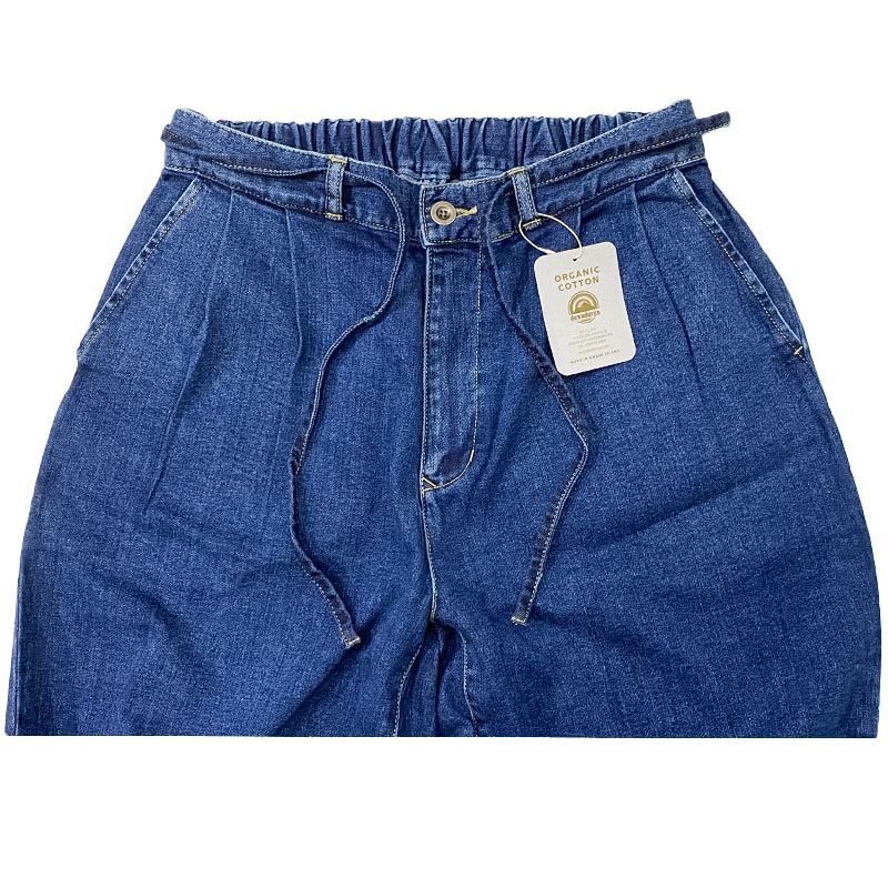 デバドゥルガ NESSE WIDE DENIM PANTS  ブルー