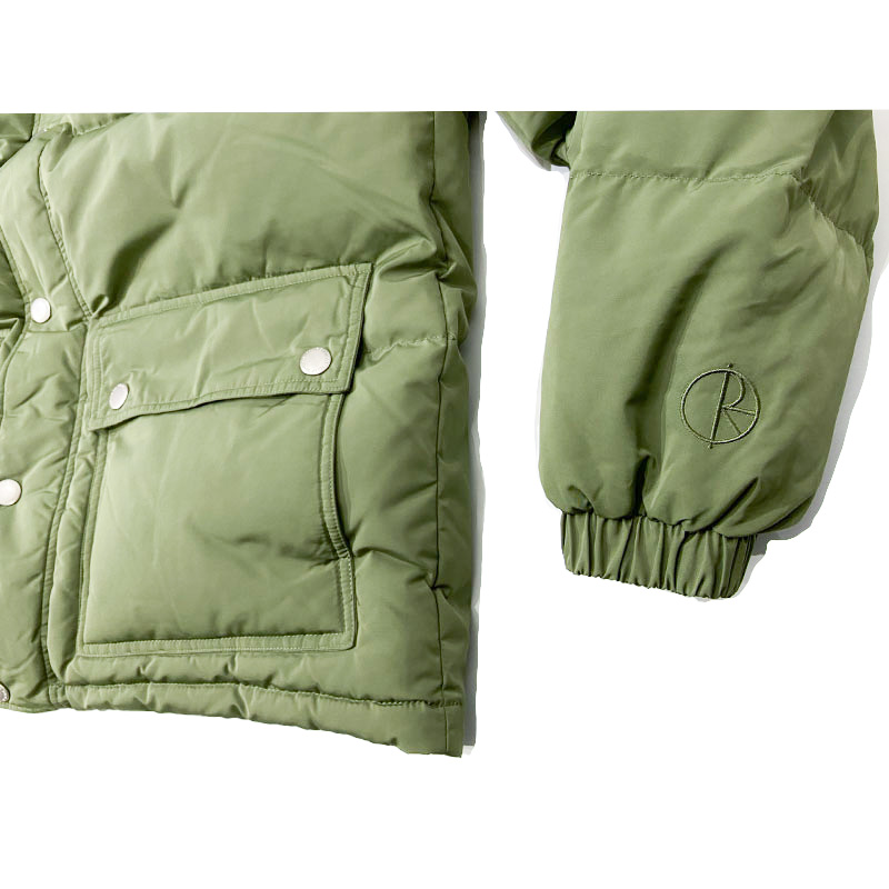 POLARのHOOD PUFFER  ライトオリーブ