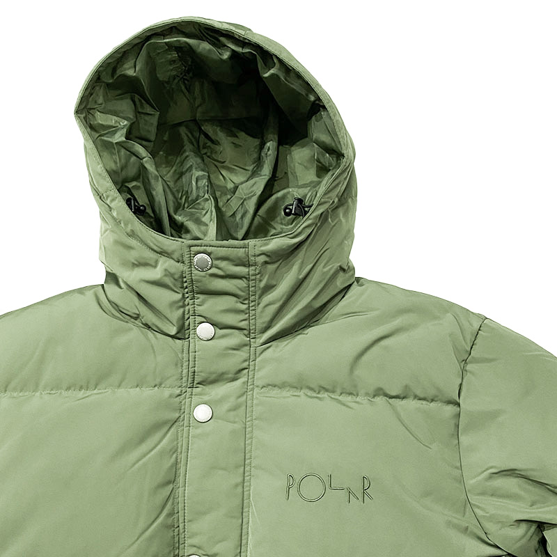 POLAR SKATE CO.  (ポーラー）HOOD PUFFER  LIGHT OLIVE