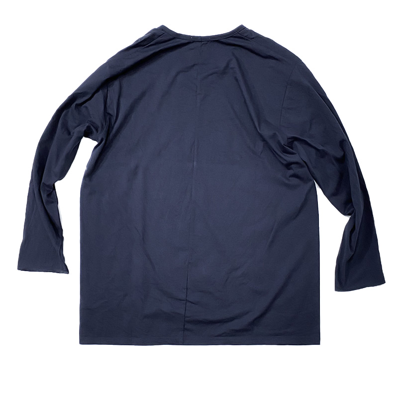 レミーラのUネック 九分 Tee  ネイビー