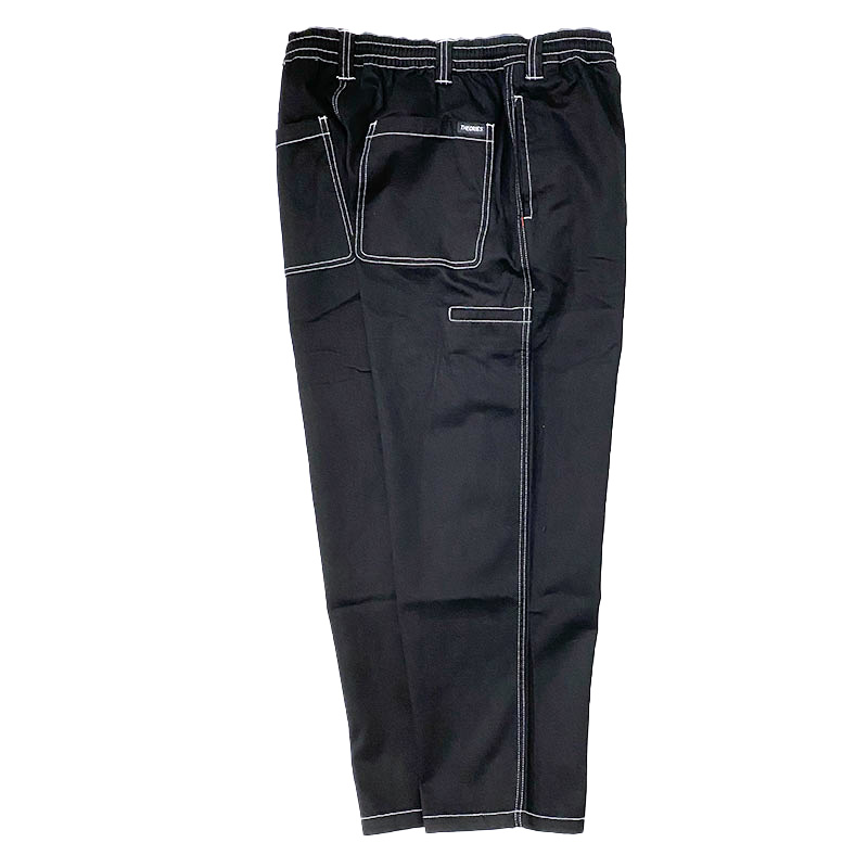 THEORIES STAMP LOUNG PANTS  BLACK CONTRAST