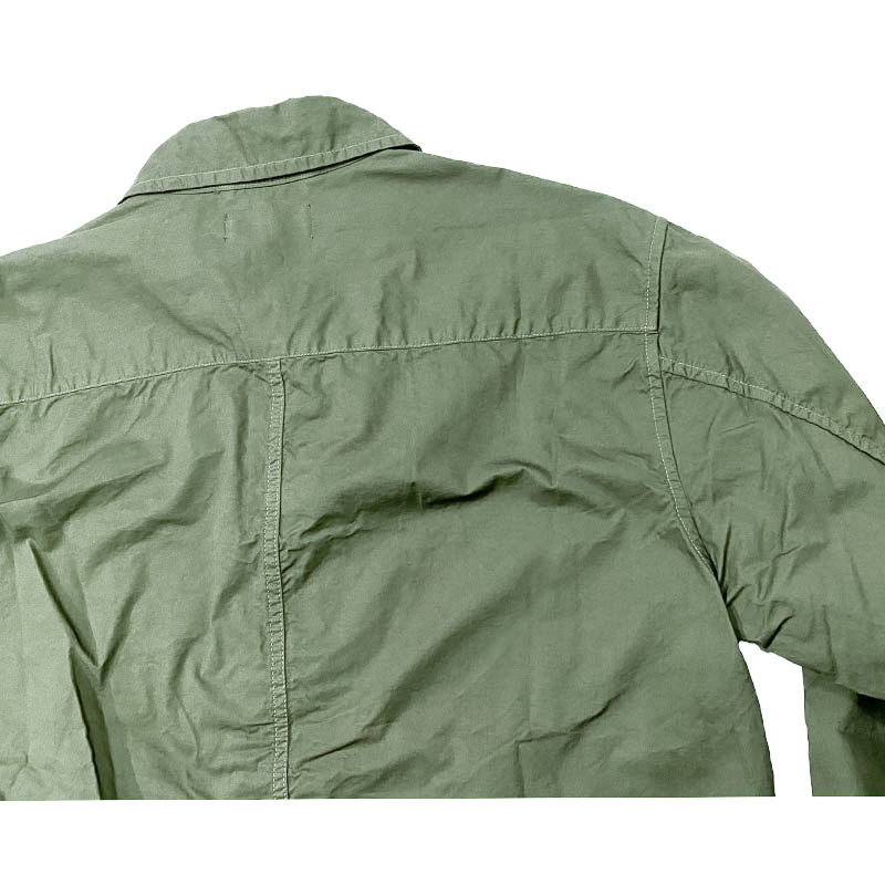マニュアルアルファベット HIGH COUNT TWILL SHTJKT  (ハイカウントツイルシャツジャケット) ARMY GREEN