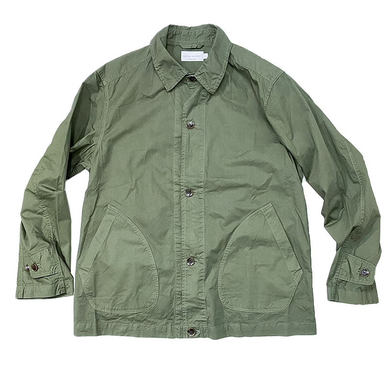 MANUAL ALPHABET (マニュアルアルファベット） HIGH COUNT TWILL SHTJKT  (ハイカウントツイルシャツジャケット) ARMY GREEN