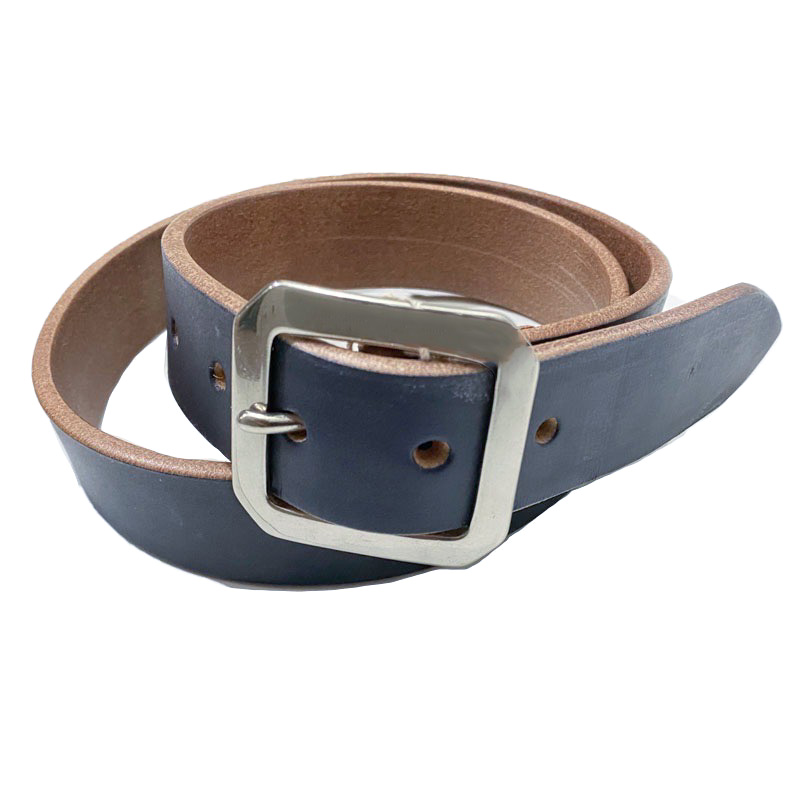 RE.ACT  (リアクト）U.K. Saddle Leather Garrison Belt  Navy