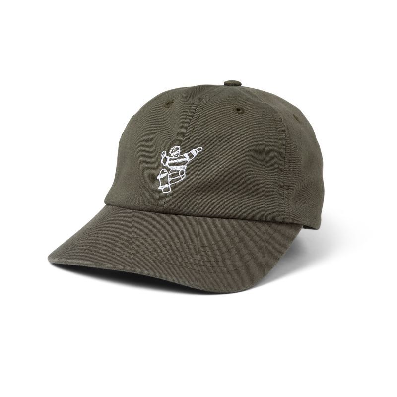 POLAR SKATE CO.  SKATE DUDE CAP  BLACK