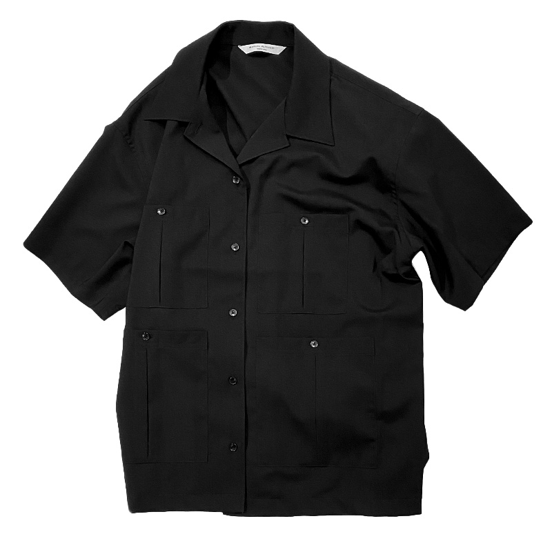 MANUAL ALPHABET  ミリタリーシャツ ブラック