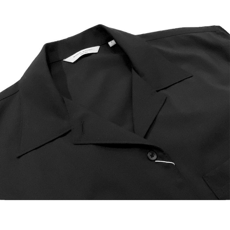 MANUAL ALPHABETのミリタリーシャツ ブラック