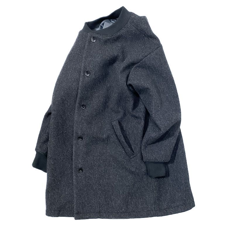  Have a good day  Rib collar  wool  coat (リブカラーウールコート） チャコール