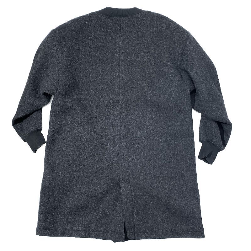  ハブアグッドデイ  Rib collar  wool  coat (リブカラーウールコート） チャコール