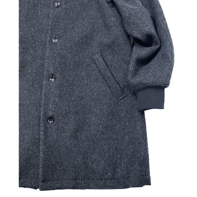  Have a good day のRib collar  wool  coat (リブカラーウールコート） チャコール