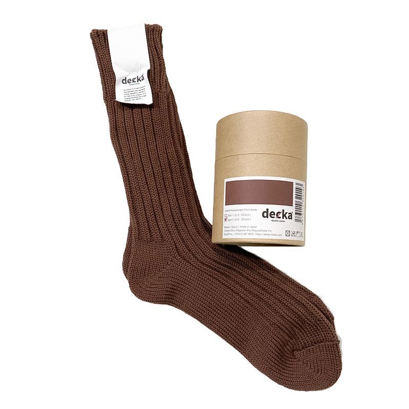 decka quality socks  ブラウン