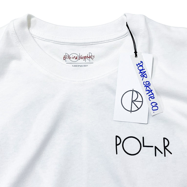 POLAR SKATE CO. (ポーラー） FOREST FILL LOGO TEE WHITE