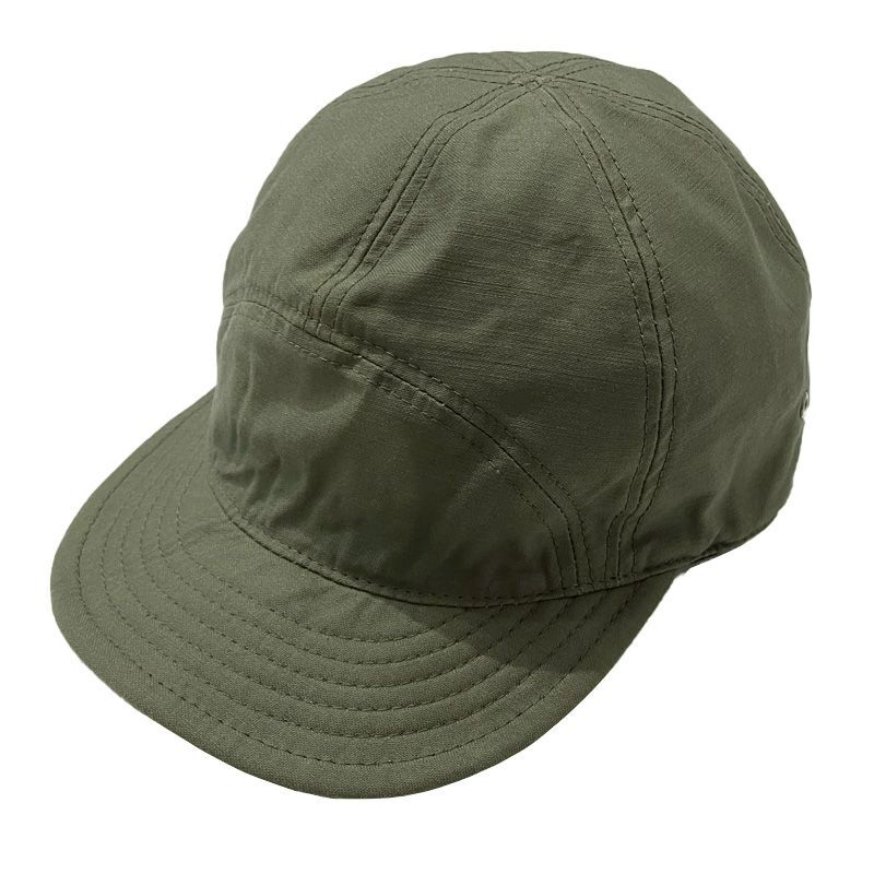  HIGHER BACKSATIN 7 PANEL CAP  オリーブ