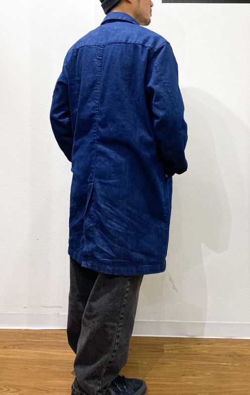 ジャケット/アウターマニュアルアルファベット　シャツコート　ブルー　デニム