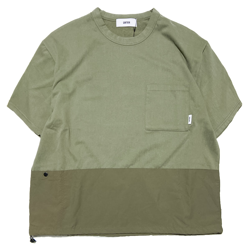 UNFRM OUTDOOR STANDARD (ユニフォーム アウトドア スタンダード)  /   DOUBLE POCKET SHORT SLEEVE CREWNECK PULLOVER  OLIVE 