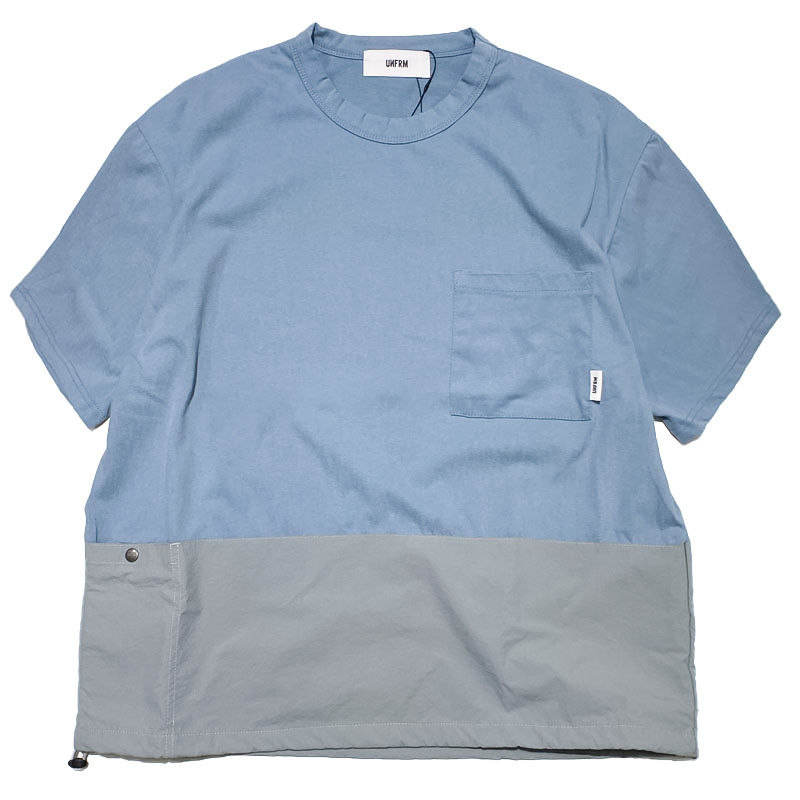 UNFRM OUTDOOR STANDARD (ユニフォーム アウトドア スタンダード)  /   DOUBLE POCKET SHORT SLEEVE CREWNECK PULLOVER  SAX