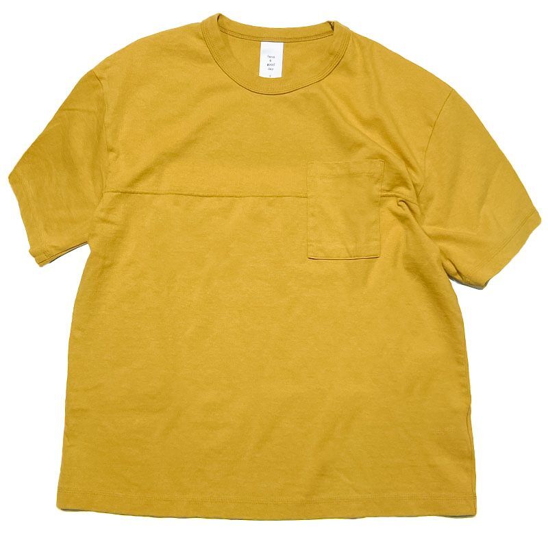 Have a good day (ハブアグッドデイ)  S/S POCKET TEE  マスタード