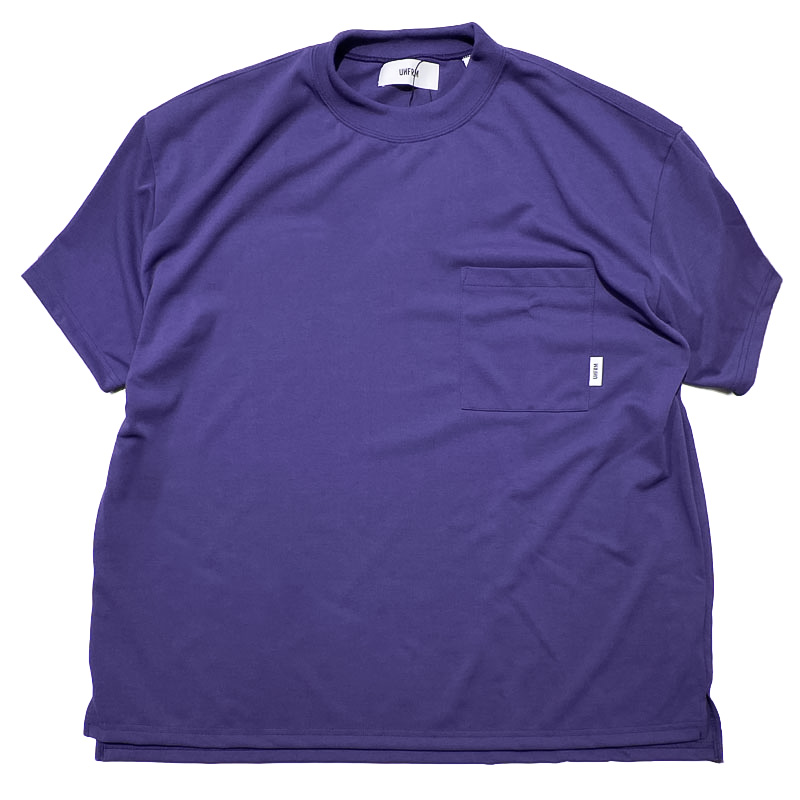 UNFRM OUTDOOR STANDARD (ユニフォーム アウトドア スタンダード)   HEAVY WEIGHT TRY COOL POCKET BIG T-SHIRTS  パープル