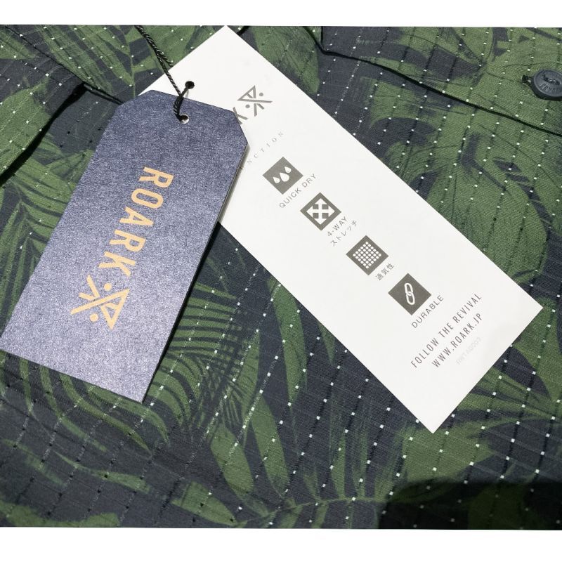 ROARK (ロアーク リバイバル)  BLESS UP PALMS S/S WOVEN ジャングルグリーン