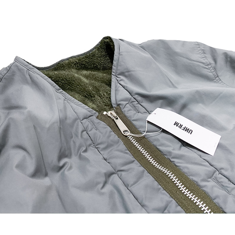 UNFRM OUTDOOR STANDARD (ユニフォーム アウトドア スタンダード)  のC/NYLON BOA FLEECE REVERSIBLE NO COLLAR COAT (コットンナイロンリバーシブルノーカラーコート)