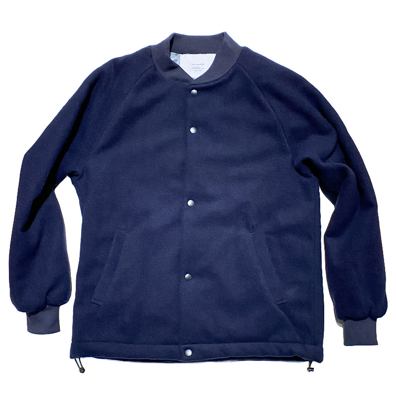 Have a good day (ハブアグッドデイ)  Wool padding jacket (ウールパディングジャケット）ネイビー