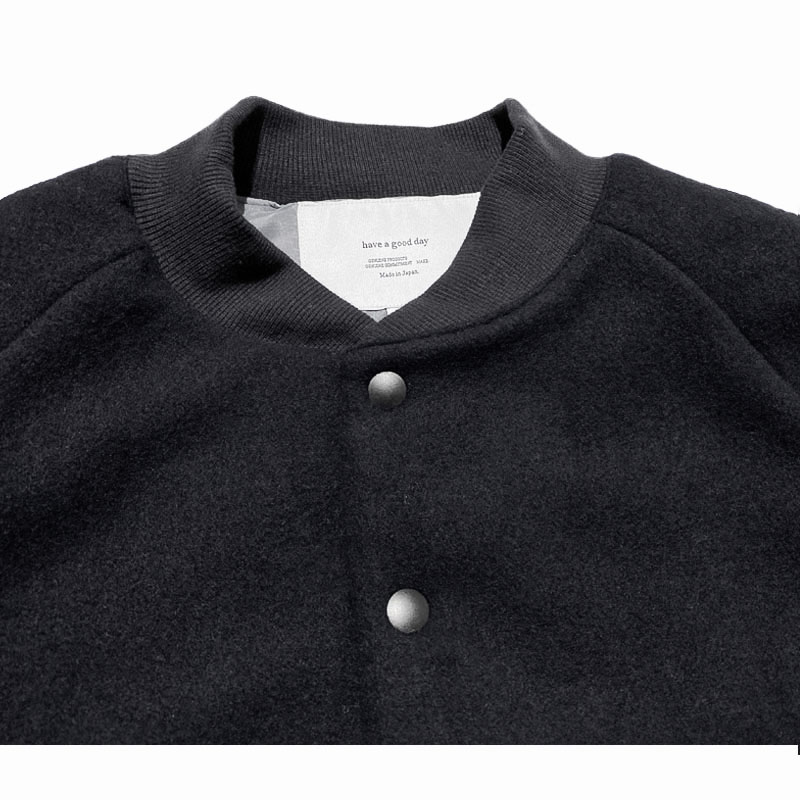 Have a good day (ハブアグッドデイ)  のWool padding jacket (ウールパディングジャケット）ブラック
