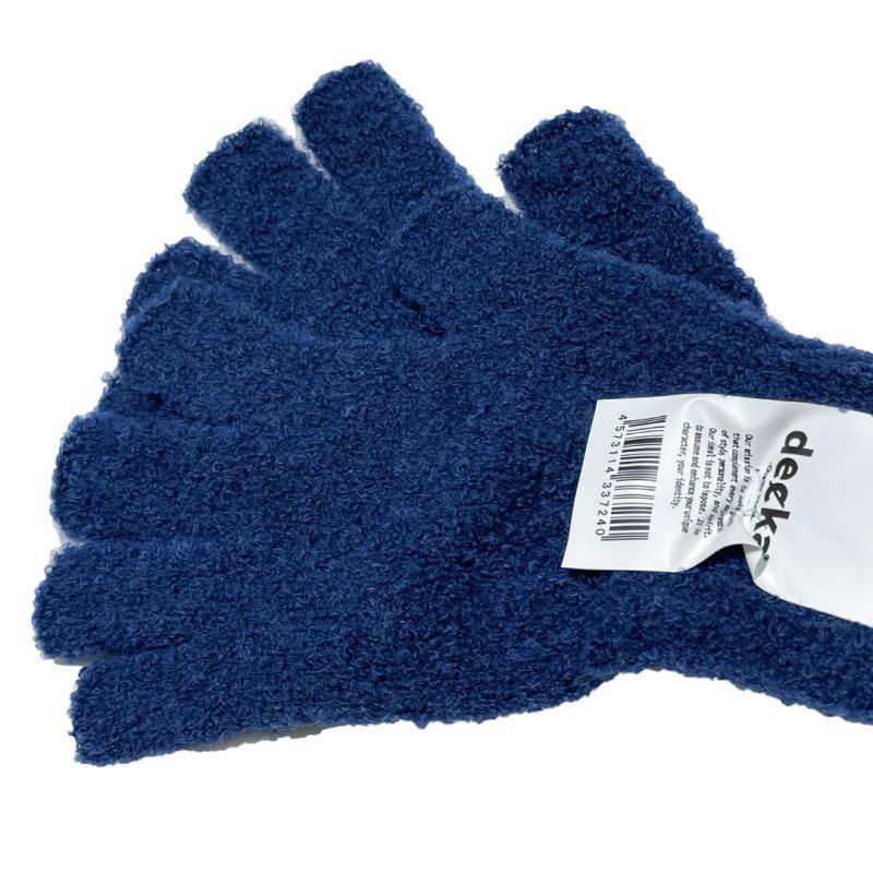 decka quality socks Fingerless Gloves  Alpaca  (フィンガレスグローブ アルパカ) ブルー