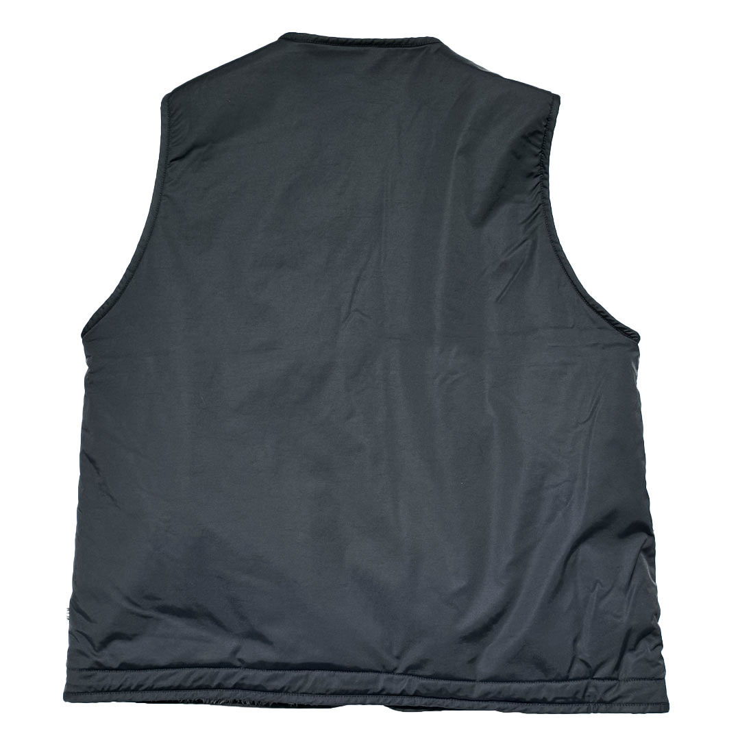 UNFRM OUTDOOR STANDARD (ユニフォーム アウトドア スタンダード)  / COTTON / NYLON - BOA FLEECE REVERSIBLE VEST ブラック