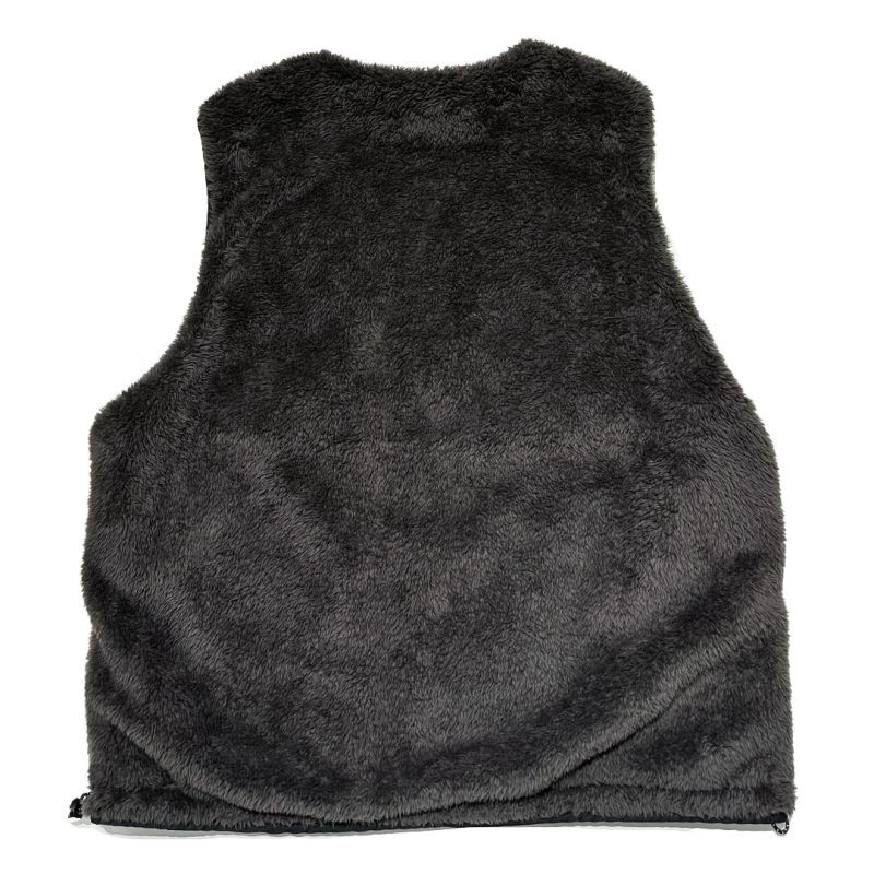 UNFRM / COTTON / NYLON - BOA FLEECE REVERSIBLE VEST (コットンナイロン ボアリバーシブルベスト)  ブラック