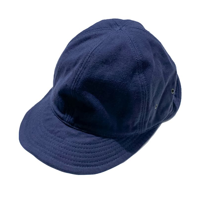 HIGHER （ハイアー)   C/N BACKSATIN 2WAY CAP   (コットンナイロン バックサテン ツーウェイ キャップ) ネイビー