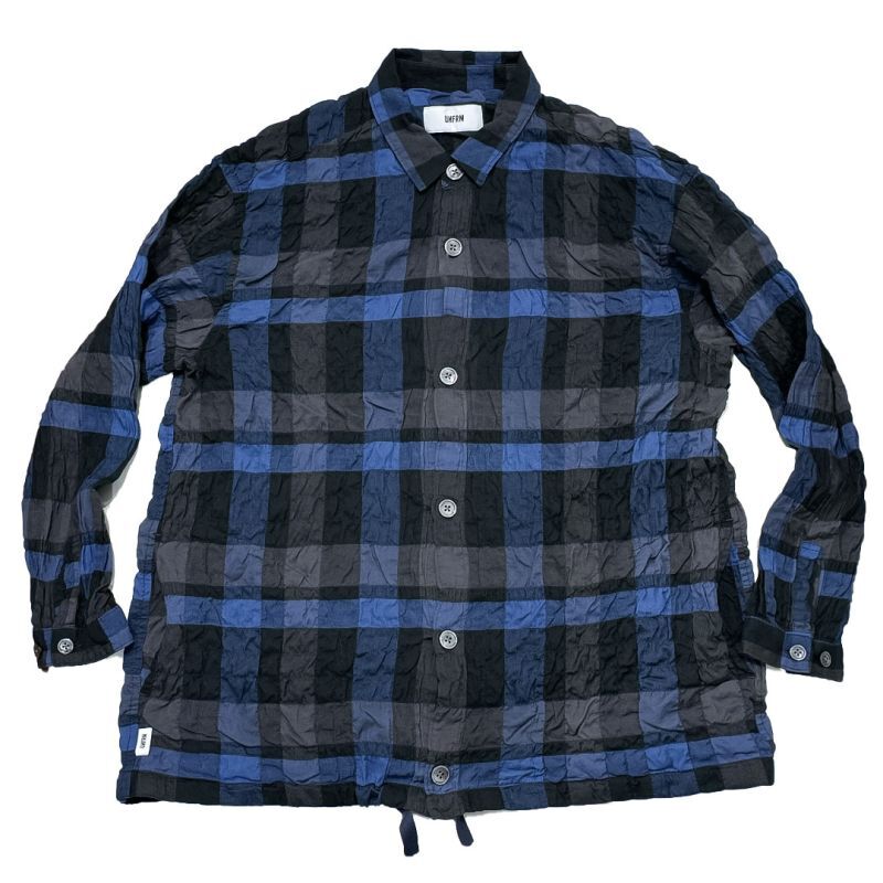  UNFRM OUTDOOR STANDARD (ユニフォーム アウトドア スタンダード)  COTTON / RAYON SHIRRING CHECK SHIRT