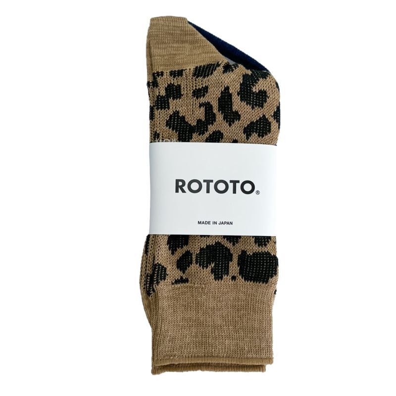 ROTOTO  (ロトト） ORGANIC COTTON & RECYCLE POLYESTER CREW SOCKS 