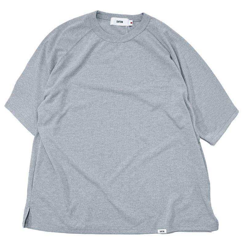 UNFRM OUTDOOR STANDARD (ユニフォーム アウトドア スタンダード)  TRY COOL HEAVY WEIGHT U.O.S 5/10 RAGLAN DRY T-SHIRT  ヘザーグレイ